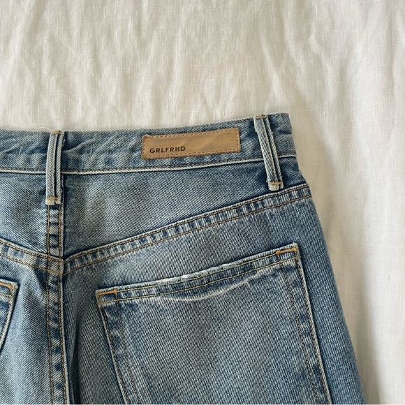 $215 GRLFRND Medium Wash Karolina Distressed Jeans - Picture 9 of 10